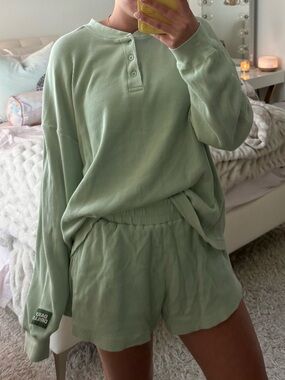 Daily Drills Mint Green SET (2 PC) HENLEY THERMALS